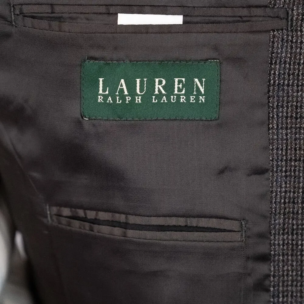 Lauren Ralph Lauren Men's 100% Lambswool Tweed Blazer Sport Coat SZ 42R Classic